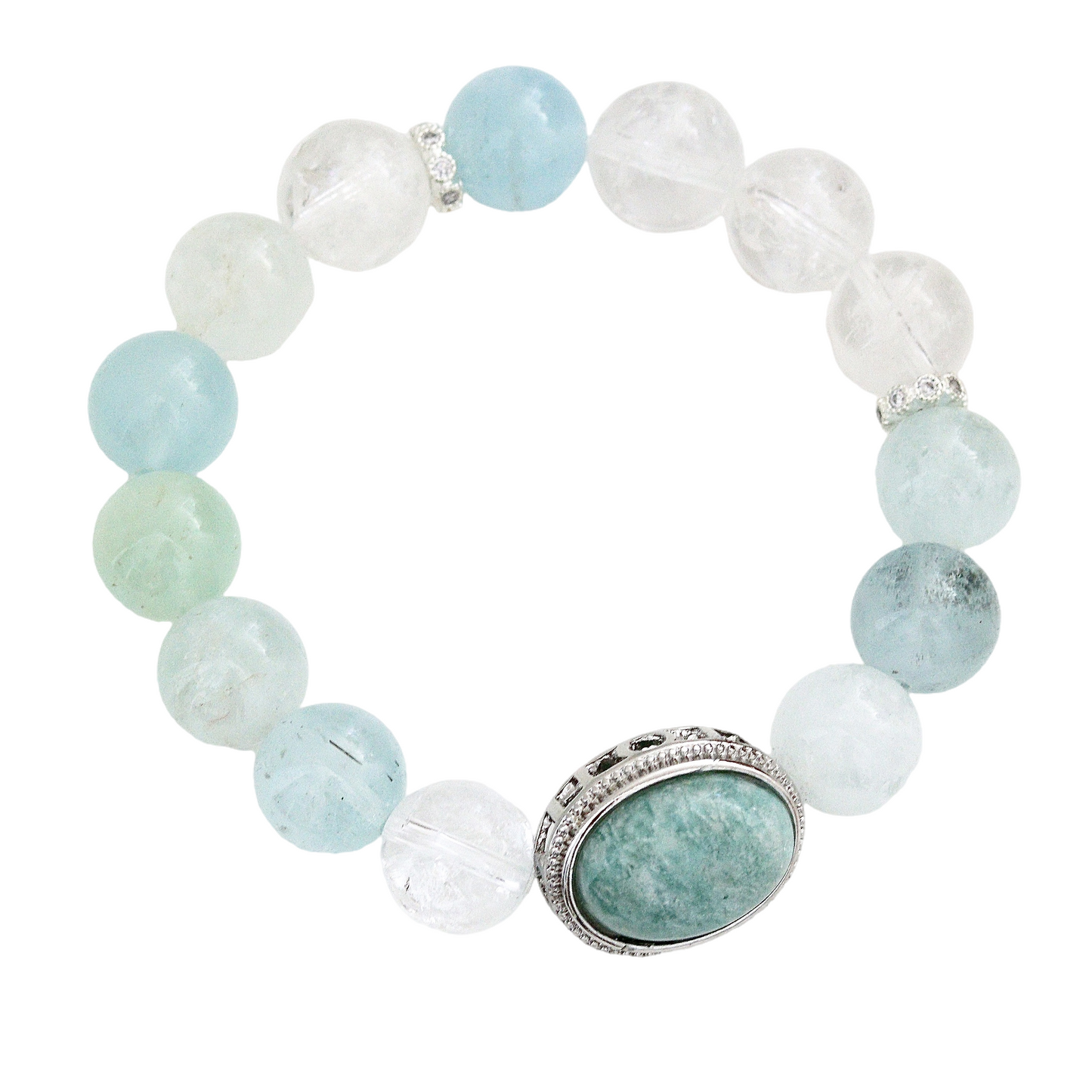 Dreamy Aquamarine Crystal Bracelet