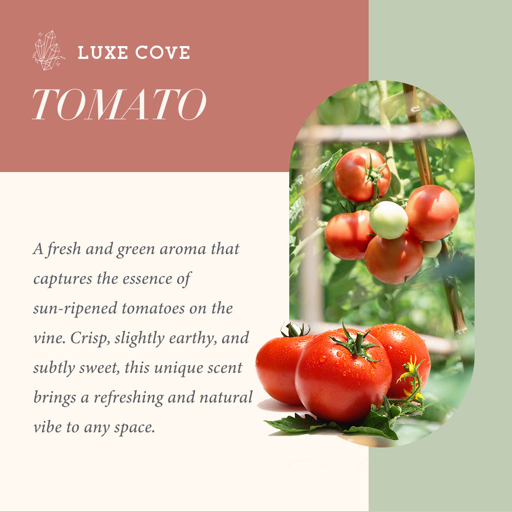 Root Chakra Tomato Scented Carnelian Crystal Candle