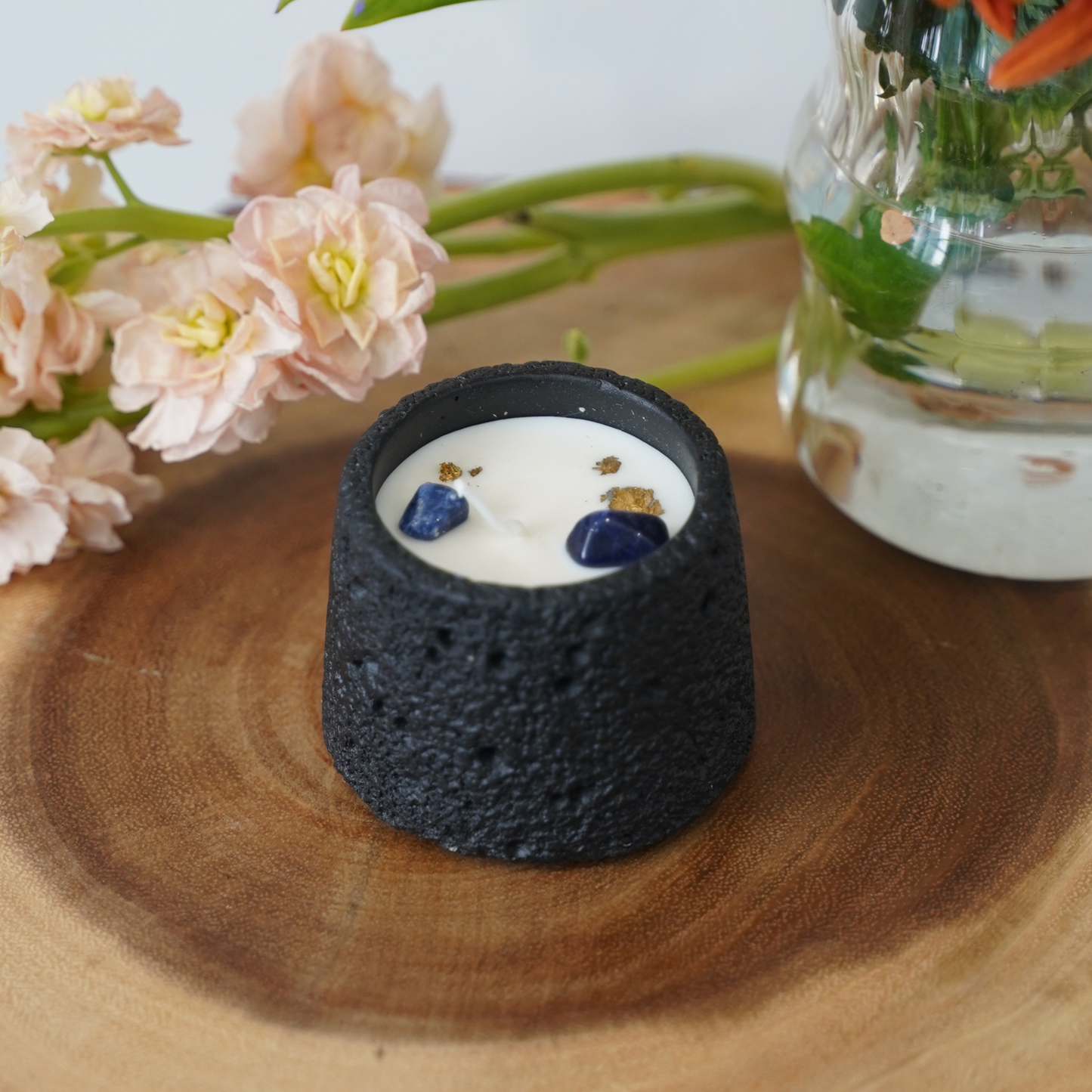 Third Eye Chakra Americano Scented Sodalite Crystal Candle