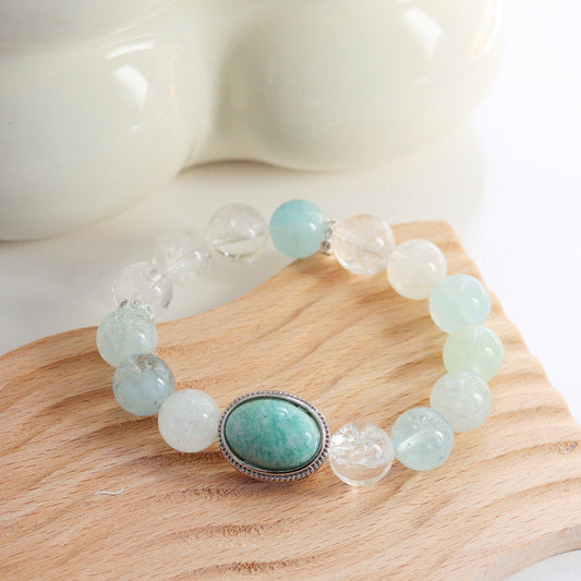 Dreamy Aquamarine Crystal Bracelet