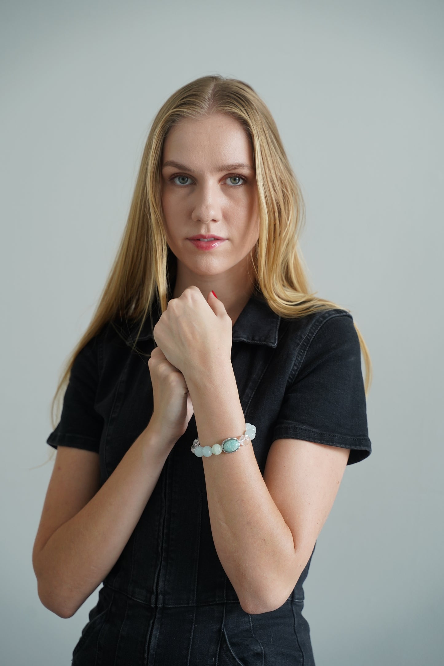 Dreamy Aquamarine Crystal Bracelet