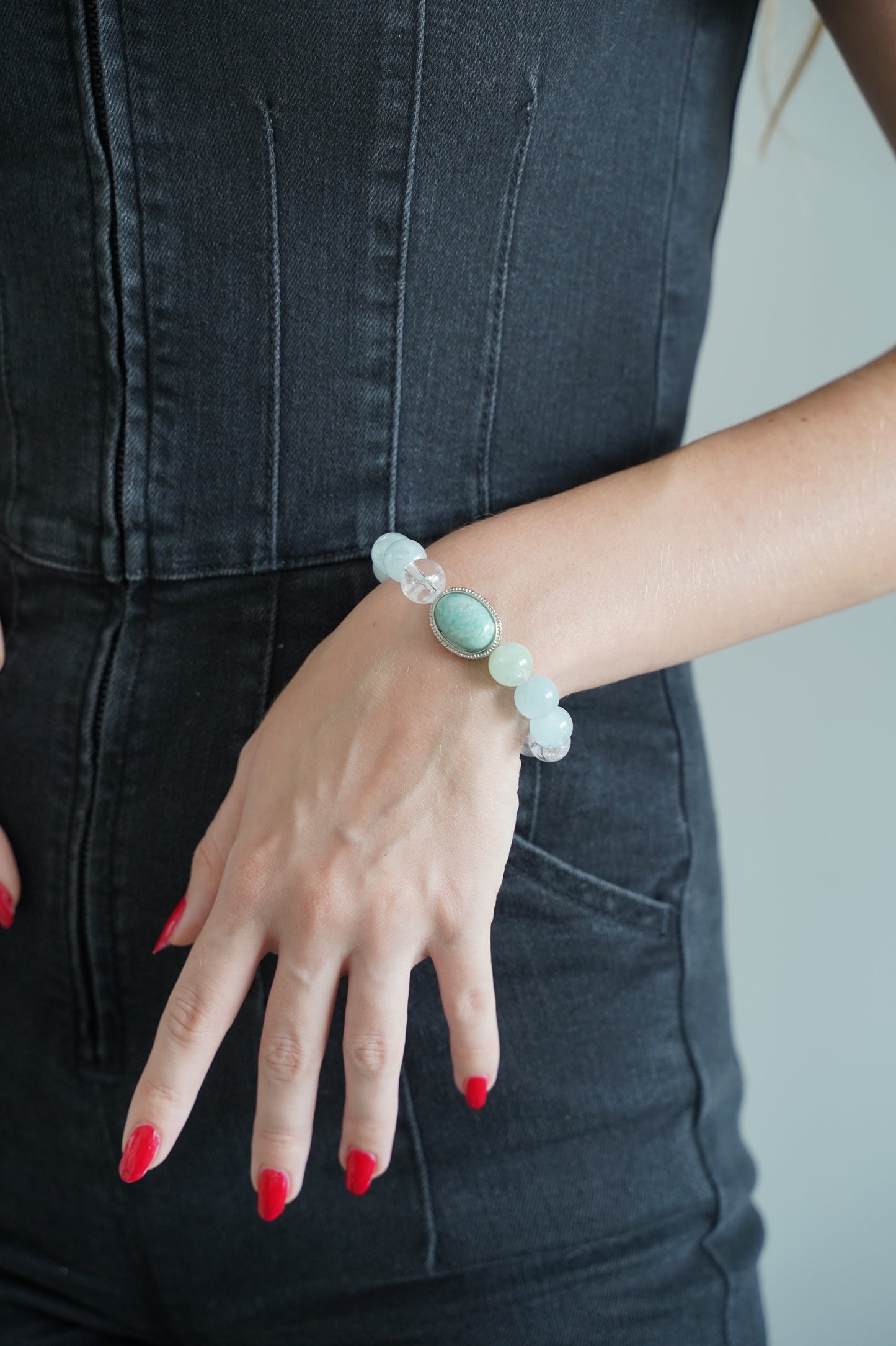 Dreamy Aquamarine Crystal Bracelet