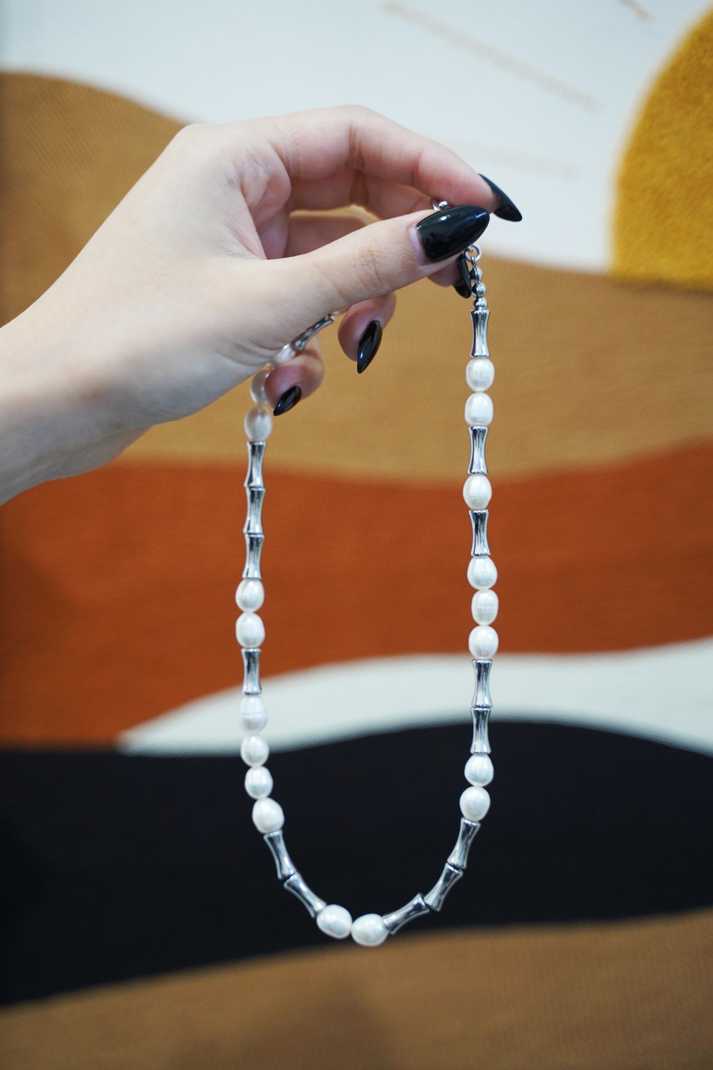 Pearl Necklace with 925 Sterling Silver – Classic Radiance Pearl Pendant Necklace for Women
